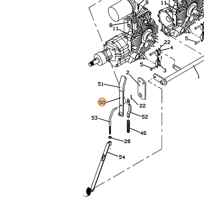 Grasshopper part 643511 — IPL diagram snippet (6x zoom, amber highlight)