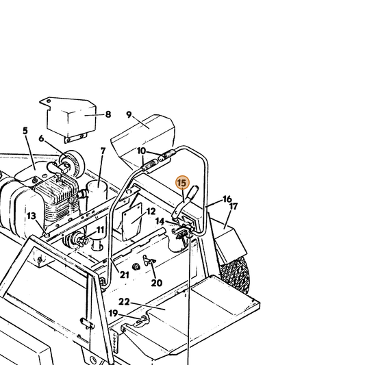 Grasshopper part 643518 — IPL diagram snippet (6x zoom, amber highlight)