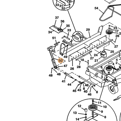 Grasshopper part 643529 — IPL diagram snippet (6x zoom, amber highlight)