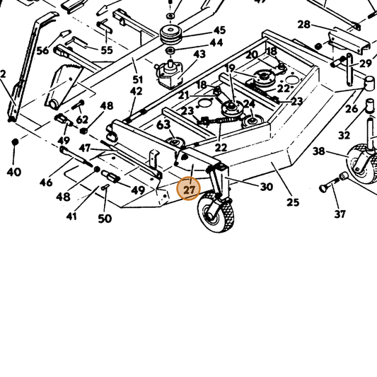 Grasshopper part 643532 — IPL diagram snippet (6x zoom, amber highlight)