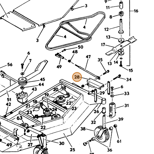 Grasshopper part 643533 — IPL diagram snippet (6x zoom, amber highlight)