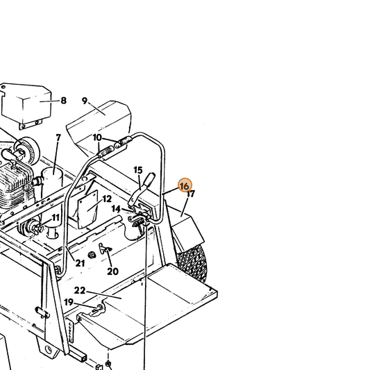 Grasshopper part 643535 — IPL diagram snippet (6x zoom, amber highlight)
