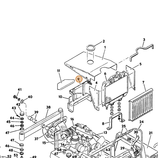 Grasshopper part 643559 — IPL diagram snippet (6x zoom, amber highlight)