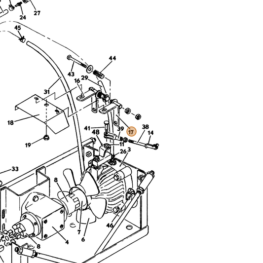 Grasshopper part 643565 — IPL diagram snippet (6x zoom, amber highlight)