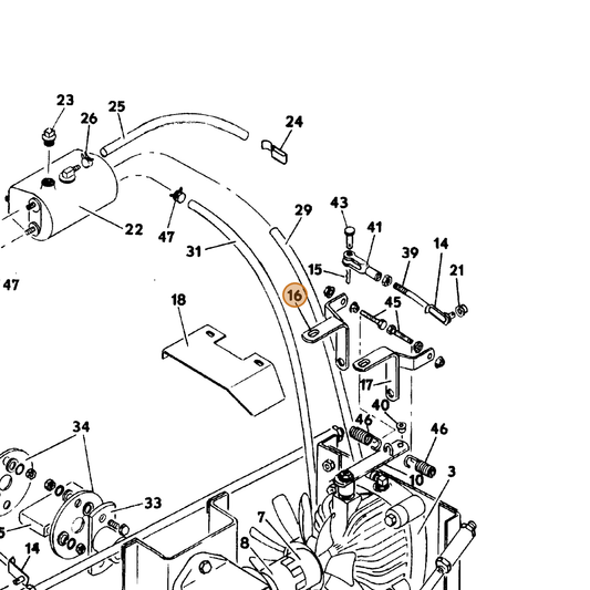 Grasshopper part 643608 — IPL diagram snippet (6x zoom, amber highlight)