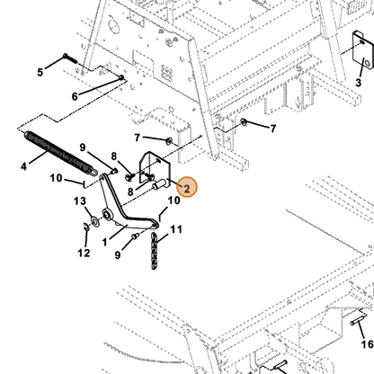 Grasshopper part 643611 — IPL diagram snippet (6x zoom, amber highlight)
