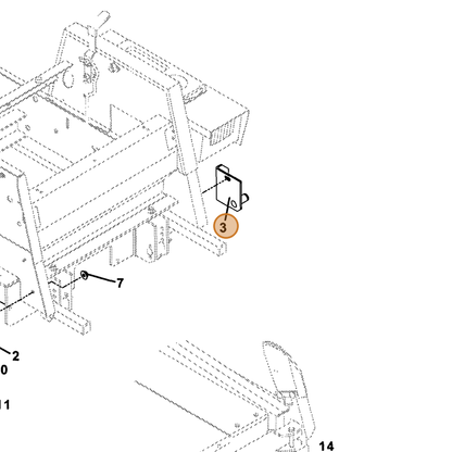 Grasshopper part 643612 — IPL diagram snippet (6x zoom, amber highlight)
