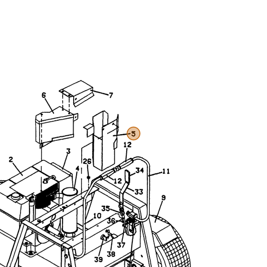 Grasshopper part 643617 — IPL diagram snippet (6x zoom, amber highlight)