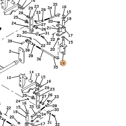 Grasshopper part 643627 — IPL diagram snippet (6x zoom, amber highlight)