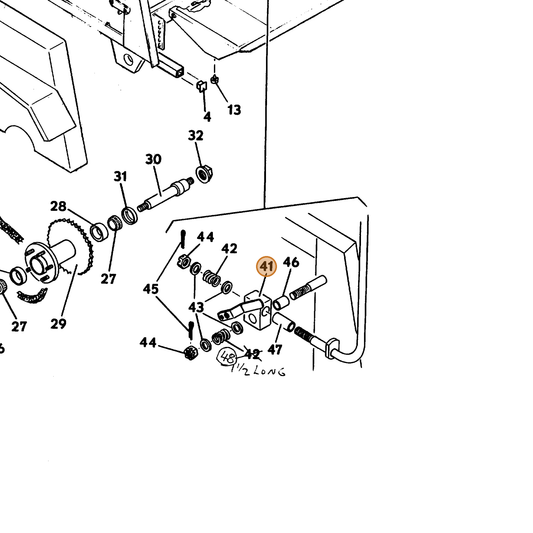 Grasshopper part 643637 — IPL diagram snippet (6x zoom, amber highlight)