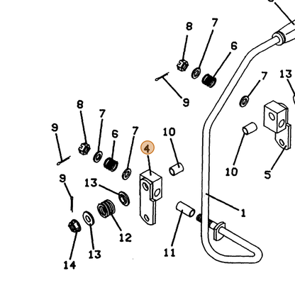 Grasshopper part 643641 — IPL diagram snippet (6x zoom, amber highlight)