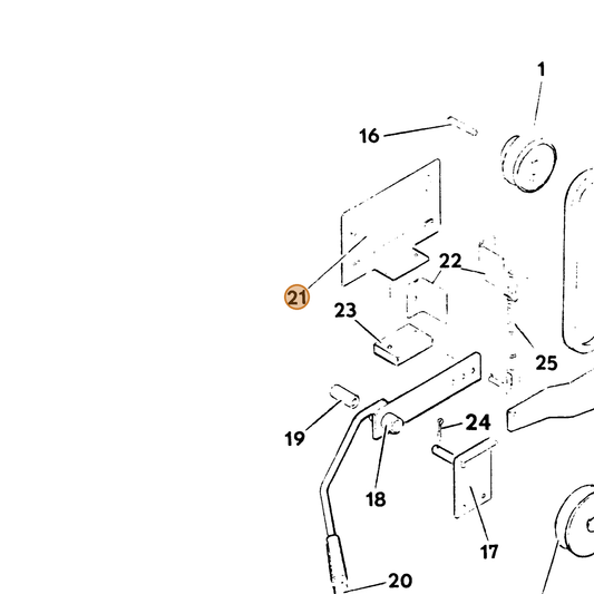 Grasshopper part 643653 — IPL diagram snippet (6x zoom, amber highlight)
