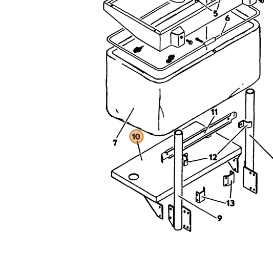 Grasshopper part 643655 — IPL diagram snippet (6x zoom, amber highlight)