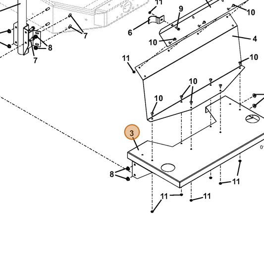 Grasshopper part 643656 — IPL diagram snippet (6x zoom, amber highlight)