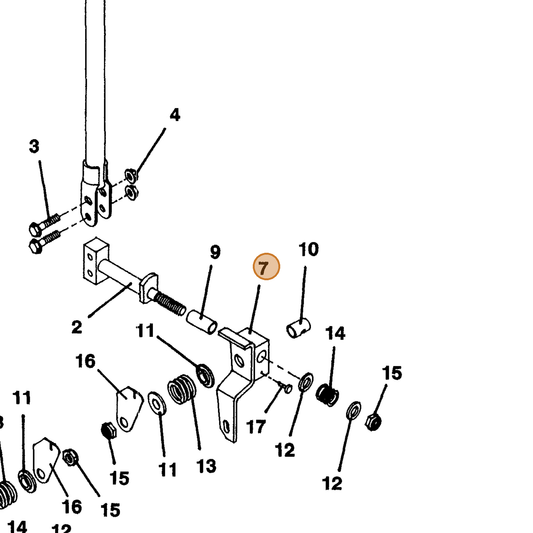 Grasshopper part 643660 — IPL diagram snippet (6x zoom, amber highlight)