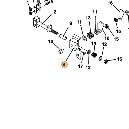 Grasshopper part 643661 — IPL diagram snippet (6x zoom, amber highlight)