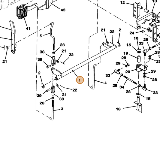 Grasshopper part 643669 — IPL diagram snippet (6x zoom, amber highlight)