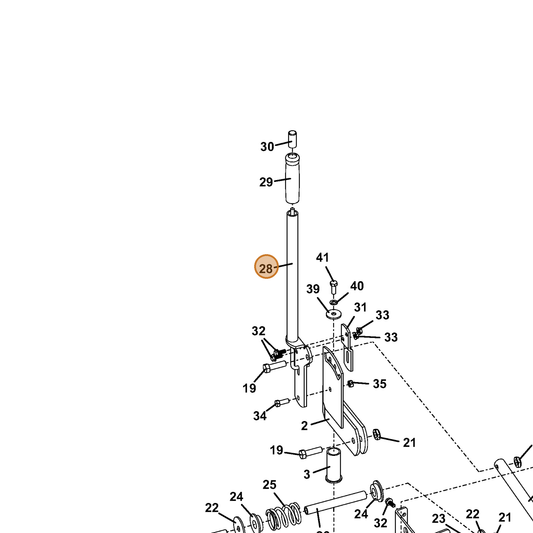 Grasshopper part 643680 — IPL diagram snippet (6x zoom, amber highlight)