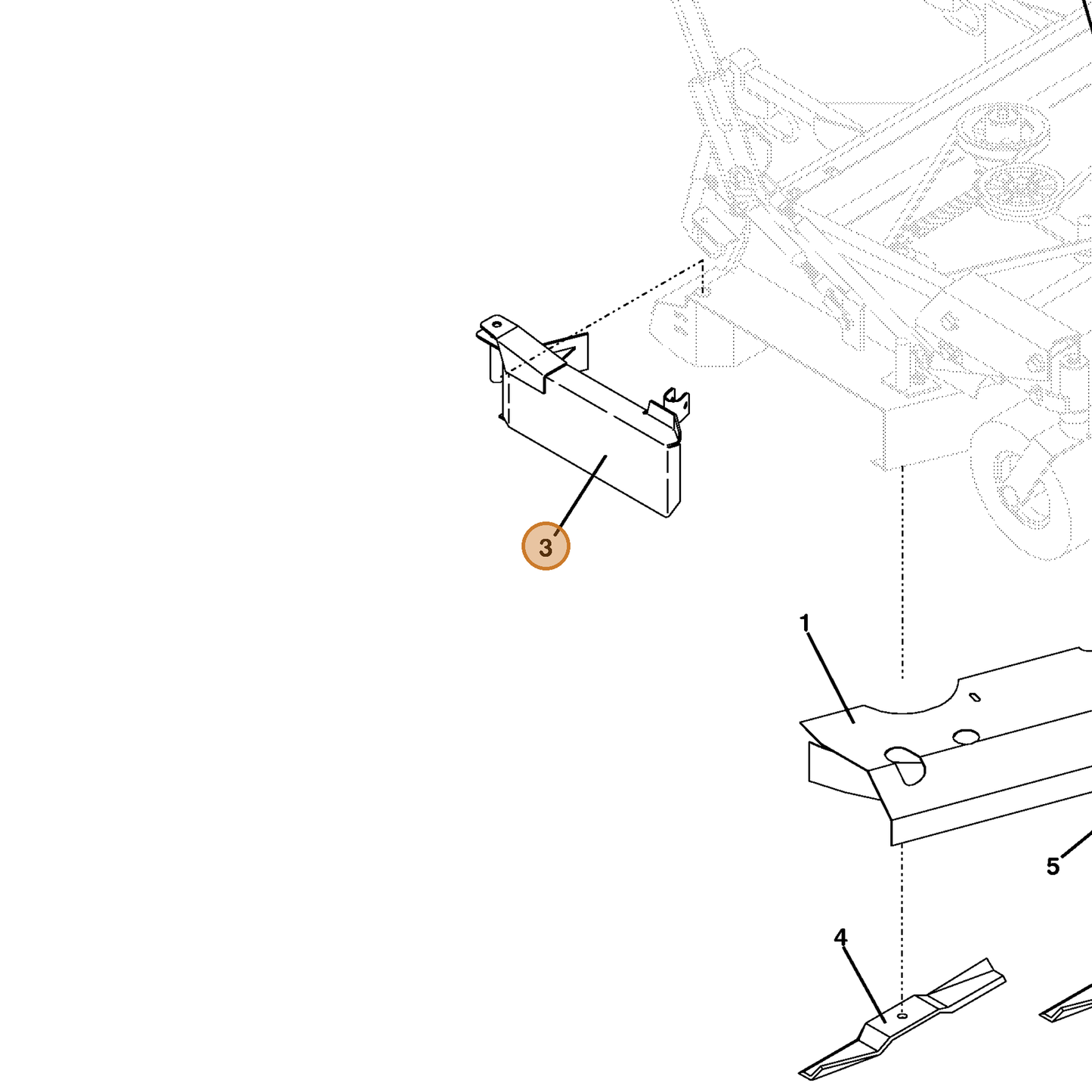 Grasshopper part 643691 — IPL diagram snippet (6x zoom, amber highlight)