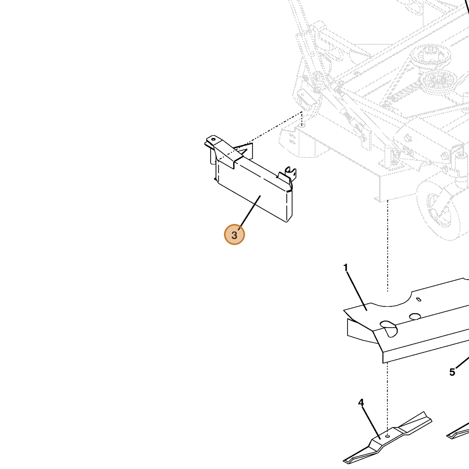 Grasshopper part 643691 — IPL diagram snippet (6x zoom, amber highlight)