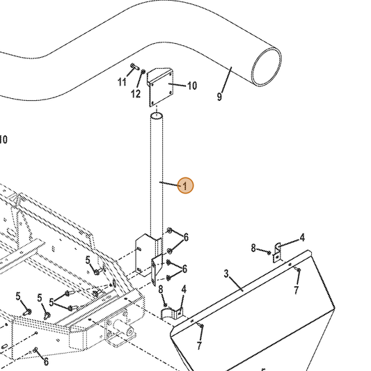 Grasshopper part 643692 — IPL diagram snippet (6x zoom, amber highlight)