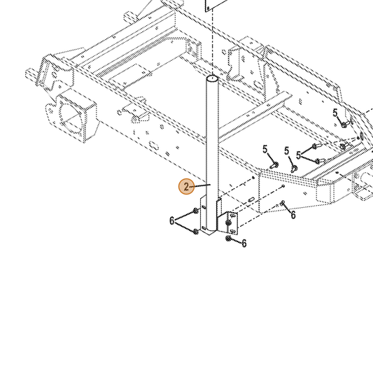 Grasshopper part 643693 — IPL diagram snippet (6x zoom, amber highlight)