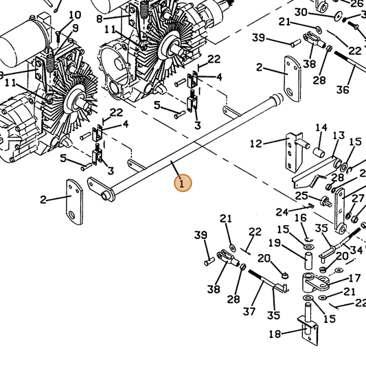 Grasshopper part 643719 — IPL diagram snippet (6x zoom, amber highlight)