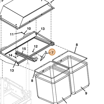 Grasshopper part 643721 — IPL diagram snippet (6x zoom, amber highlight)