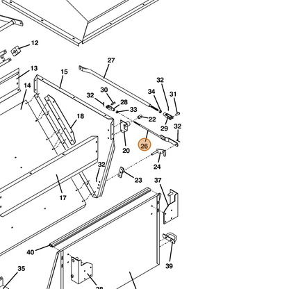 Grasshopper part 643722 — IPL diagram snippet (6x zoom, amber highlight)