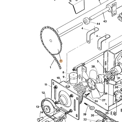 Grasshopper part 643761 — IPL diagram snippet (6x zoom, amber highlight)
