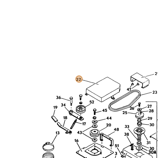 Grasshopper part 643764 — IPL diagram snippet (6x zoom, amber highlight)