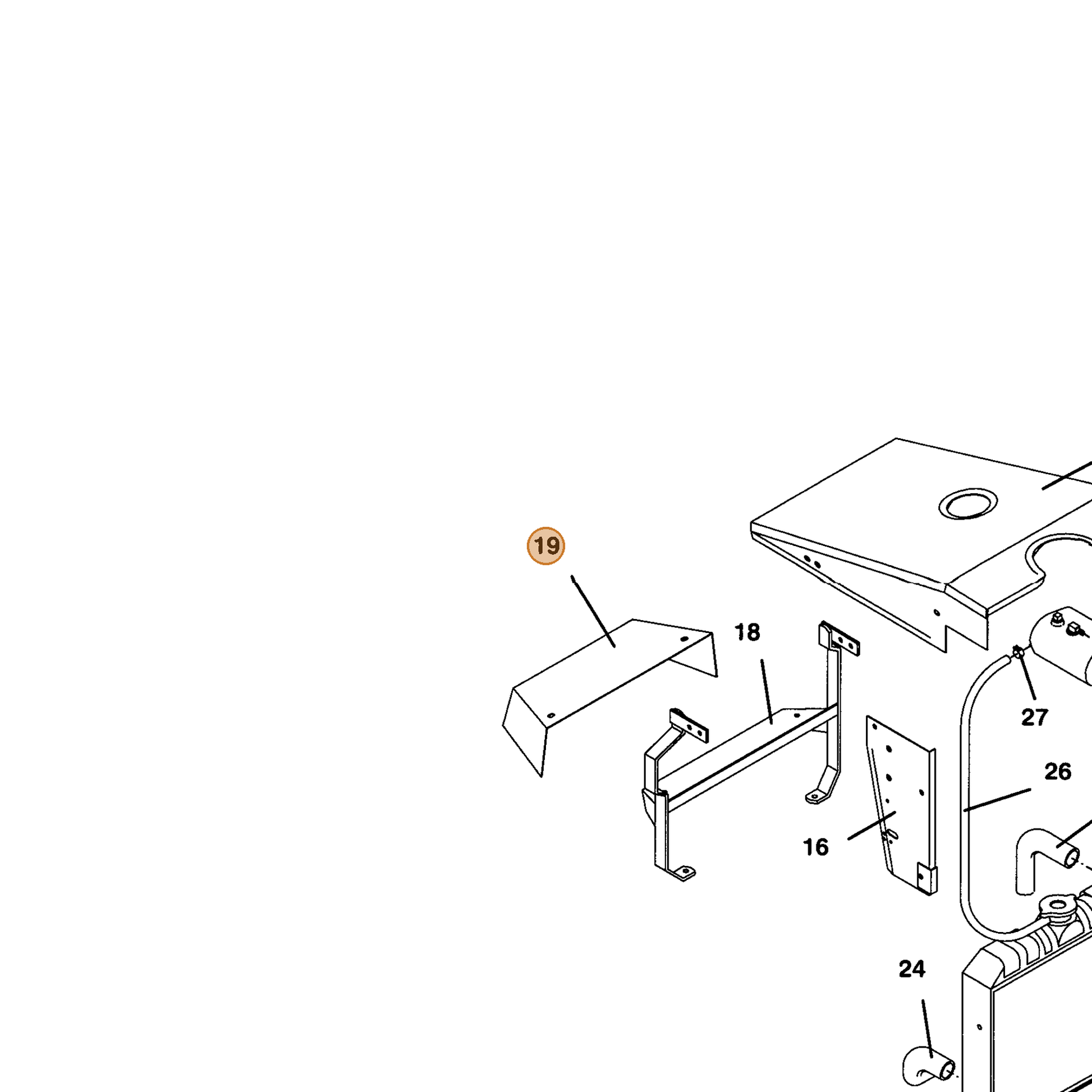 Grasshopper part 643766 — IPL diagram snippet (6x zoom, amber highlight)