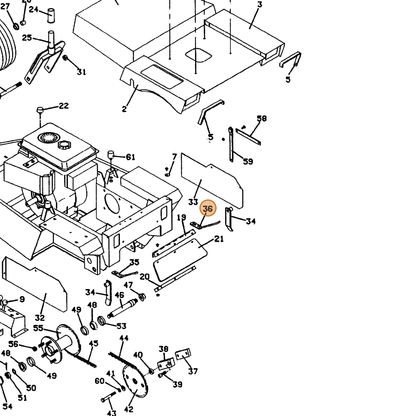 Grasshopper part 643778 — IPL diagram snippet (6x zoom, amber highlight)