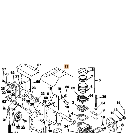 Grasshopper part 643784 — IPL diagram snippet (6x zoom, amber highlight)