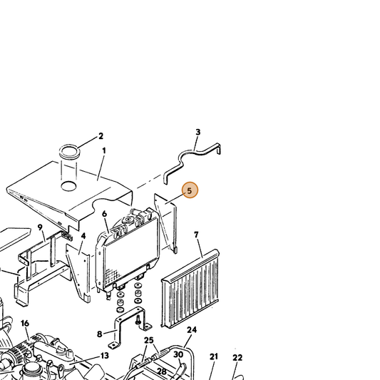 Grasshopper part 643793 — IPL diagram snippet (6x zoom, amber highlight)