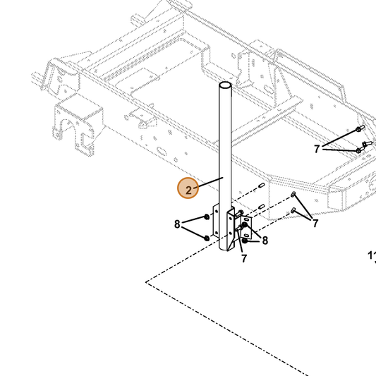 Grasshopper part 643796 — IPL diagram snippet (6x zoom, amber highlight)