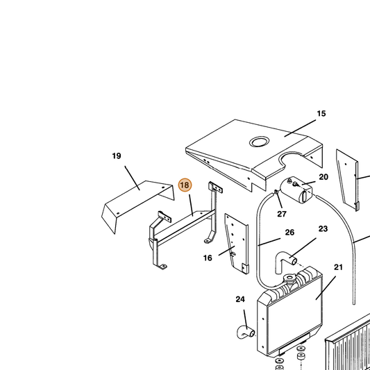 Grasshopper part 643797 — IPL diagram snippet (6x zoom, amber highlight)