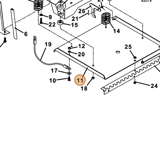Grasshopper part 643806 — IPL diagram snippet (6x zoom, amber highlight)