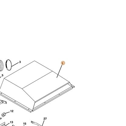 Grasshopper part 643807 — IPL diagram snippet (6x zoom, amber highlight)