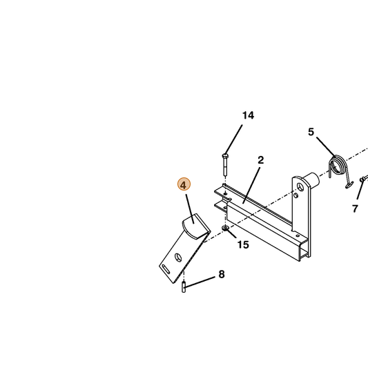Grasshopper part 643852 — IPL diagram snippet (6x zoom, amber highlight)