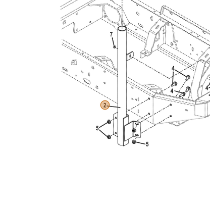 Grasshopper part 643855 — IPL diagram snippet (6x zoom, amber highlight)
