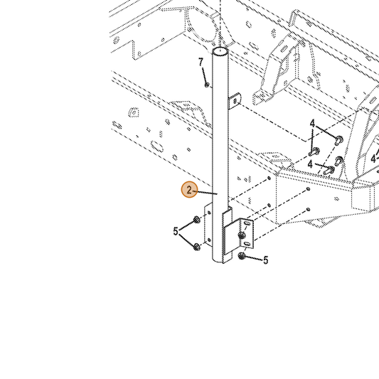 Grasshopper part 643855 — IPL diagram snippet (6x zoom, amber highlight)