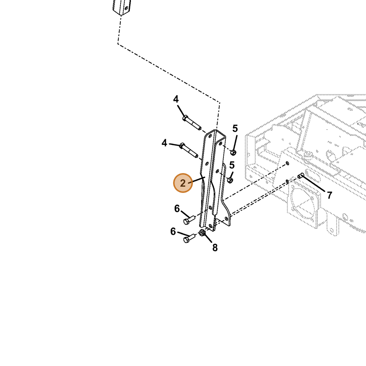 Grasshopper part 643862 — IPL diagram snippet (6x zoom, amber highlight)