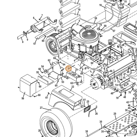 Grasshopper part 643877 — IPL diagram snippet (6x zoom, amber highlight)