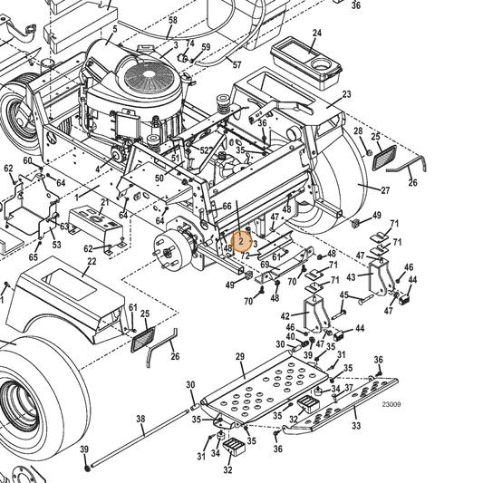 Grasshopper part 643879 — IPL diagram snippet (6x zoom, amber highlight)