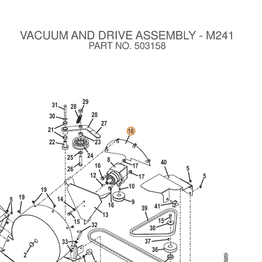 Grasshopper part 643881 — IPL diagram snippet (6x zoom, amber highlight)