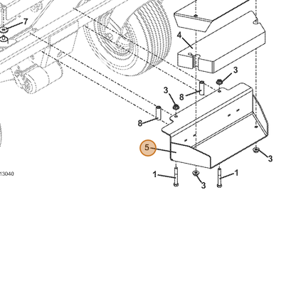 Grasshopper part 643883 — IPL diagram snippet (6x zoom, amber highlight)