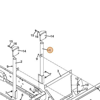 Grasshopper part 643884 — IPL diagram snippet (6x zoom, amber highlight)