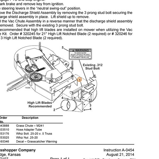Grasshopper part 643888 — IPL diagram snippet (6x zoom, amber highlight)