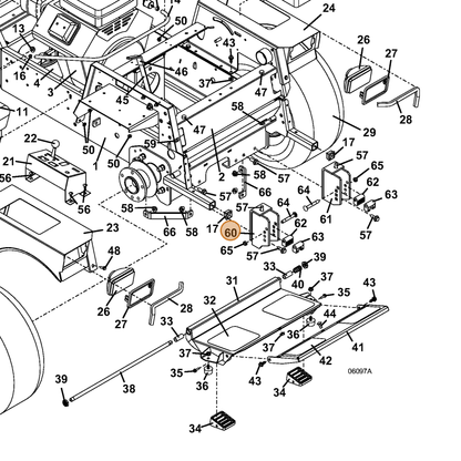 Grasshopper part 643894 — IPL diagram snippet (6x zoom, amber highlight)